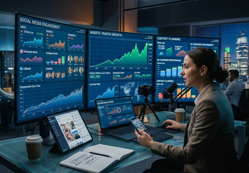 Remote website promotion specialist increasing online traffic through digital marketing strategies.